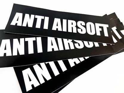 ANTI AIRSOFT BUMPER STICKER 11"