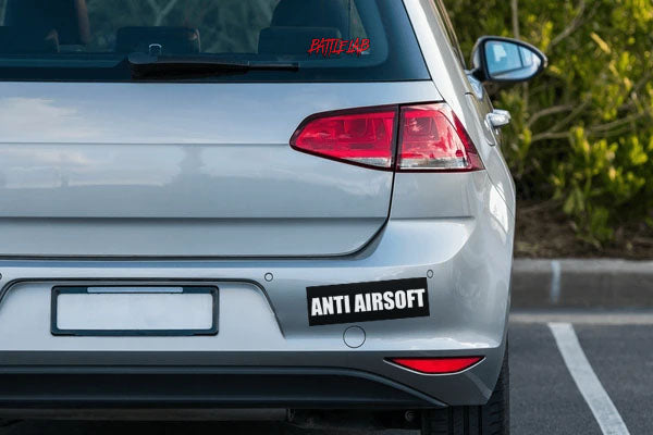 ANTI AIRSOFT BUMPER STICKER 11"